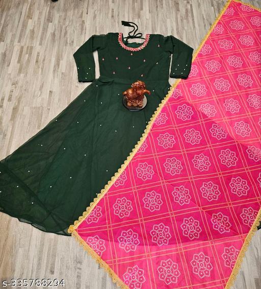 Majaisha Embroidery Work Gown